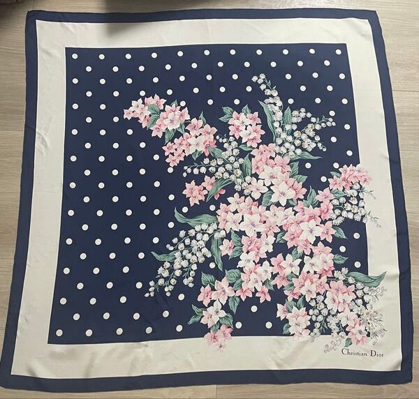 クリスチャンディオール Christian Dior シルク大判スカーフ