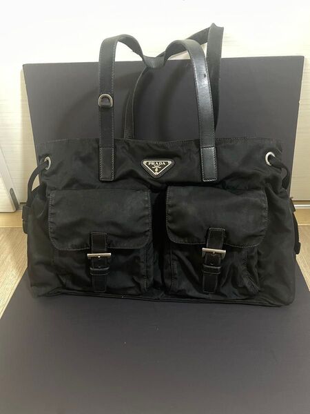 PRADA プラダ 三角プレート トートバック ナイロン