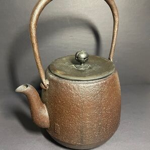 山形鋳物 鉄瓶 棗形 佐藤清光作 茶道具