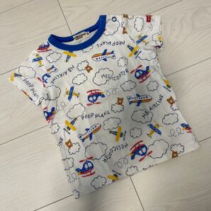 ミキハウス 飛行機 Tシャツ 80サイズ