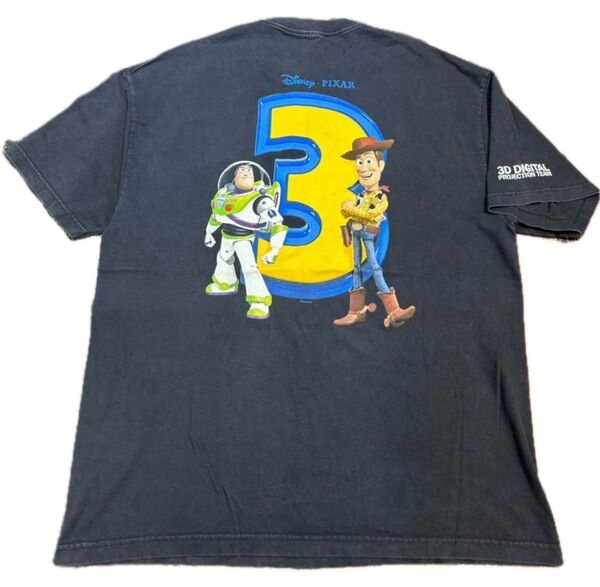非売品 トイストーリー3 関係者限定Tシャツ ピクサー ディズニー アニメTシャツ 半袖Tシャツ 黒Tシャツ Alstyle