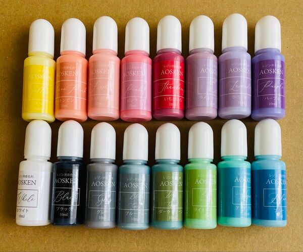 UVレジン 着色料 16色 ミルキーカラー