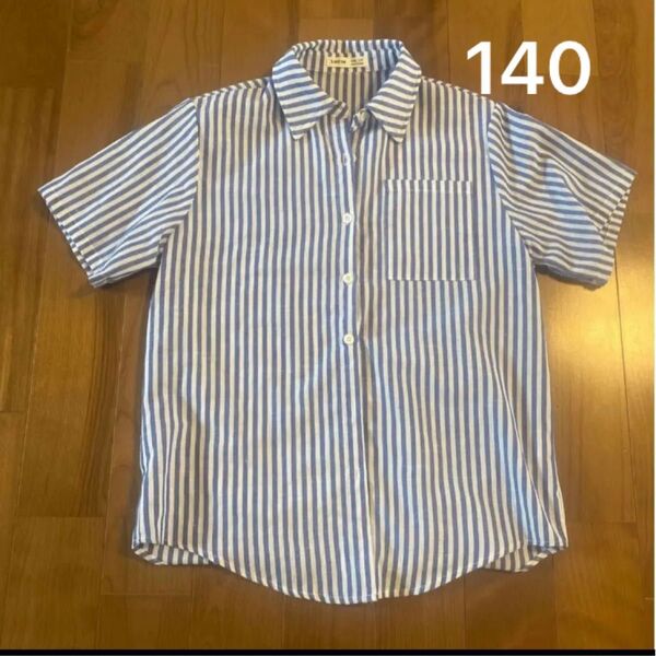 SHEIN 11Y(140〜146cm)半袖シャツ シャツ ストライプ