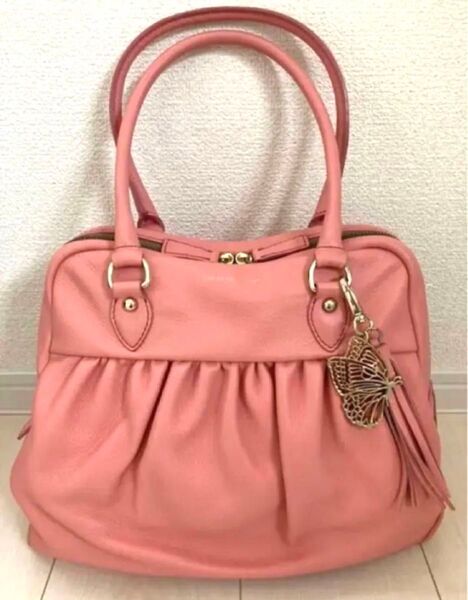 レベッカテイラー 本革 バッグ ピンク