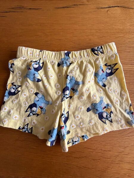 【イエロー】ブルーイ BLUEY 短パン ショートパンツ ショーパン