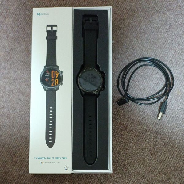 TicWatch Pro 3 Ultra GPS スマートウォッチ ブラック