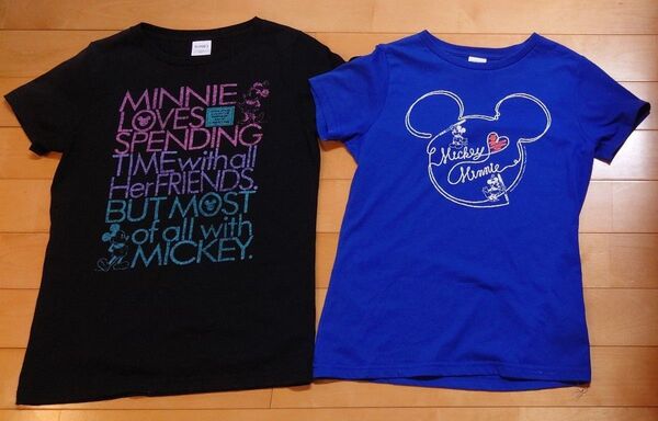 ignioディズニー ミッキーマウス ミニーマウス プリント Tシャツ まとめ売り