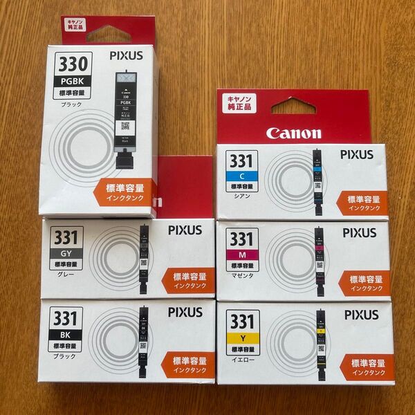 【新品/未開封】Canon 純正 インクカートリッジ BCI-330 BCI-331 6色セット 標準容量