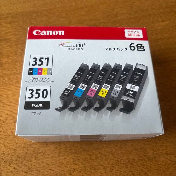 【新品/未使用/期限切れ】Canon キヤノン 純正 インクカートリッジ BCI-351+350/6MP (標準容量)①