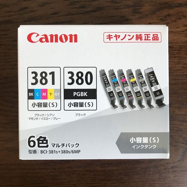 【新品/未使用品/期限切れ】キヤノン Canon 純正インクカートリッジ BCI-381s+380s/6MP(小容量)