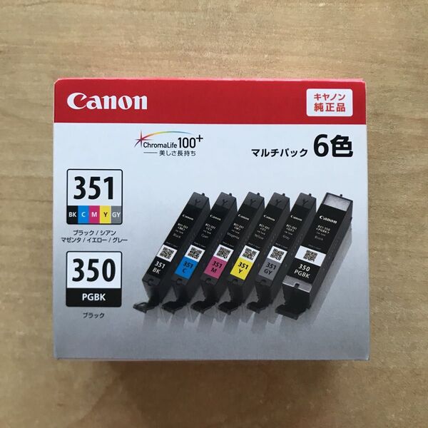 【新品/未使用】Canon 純正 インクカートリッジ インクタンク BCI-351+350/6MP (6色マルチパック)標準容量