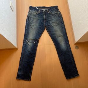 Levi's 511 デニムパンツ ダメージ加工 ブルー系 W34 L32