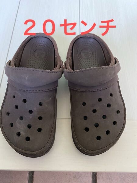 クロックス サンダル 20センチ ブラウン