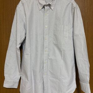 UNIQLO ユニクロ オックスフォードストライプシャツ MEN(M) グレー