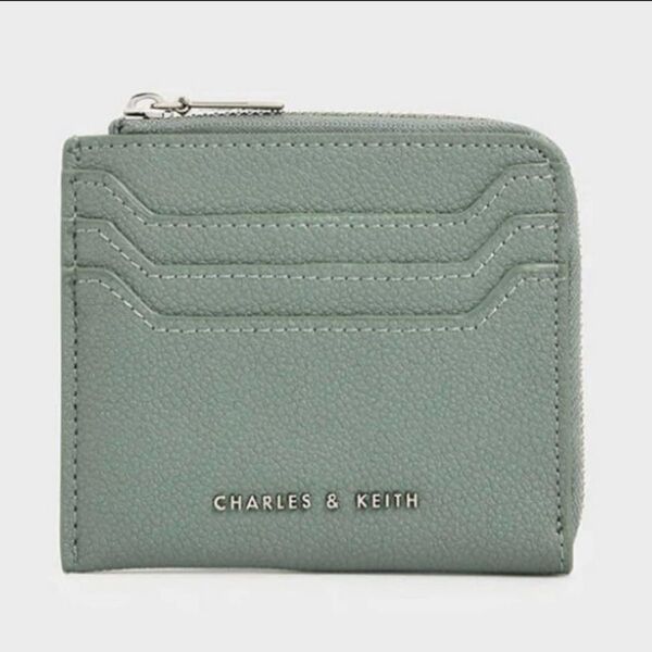 charles&keith チャールズアンドキース レディース 財布 ミニウォレット グリーン