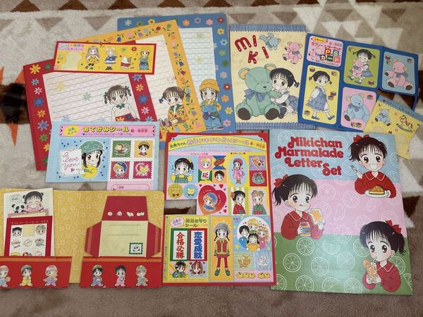 りぼん付録まとめ売り ママレードボーイ 吉住渉 りぼん 付録 当時物 レターセット シール 雑誌付録