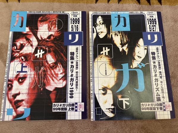 cali≠gari カリガリ白書 上下巻 アプレゲール 雑誌 カルチャーマガジン ヴィジュアル系雑誌 V系 カリガリ ミニコミ誌