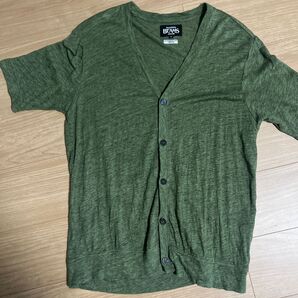 ビームス 麻 カーディガン Mサイズ