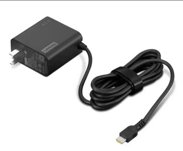 Lenovo 65W USB Type-C ACアダプタ コンセント ノートパソコン スマホも充電可能!