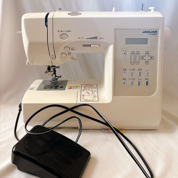 【ジャンク】jaguar コンピューターミシン 文字刺繍 fj-3800