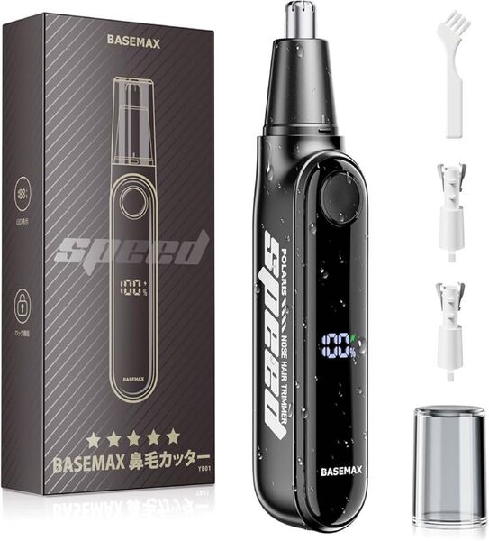 鼻毛カッター 充電式 鼻毛カッター メンズ 耳毛カッター 電動 ロック機能 男女兼用 プレゼント