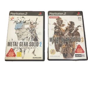 PS2 メタルギアソリッド2&3 2本セット