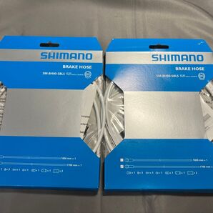シマノ ディスクブレーキ ブレーキホース ホワイト/ゴールド SMBH90-SBLS 前後セット