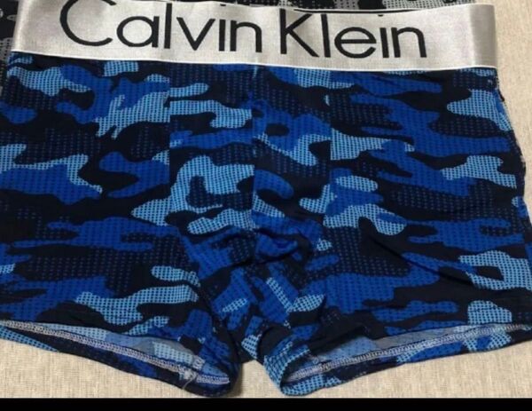 (本日価格)Calvin Klein ボクサーパンツ 迷彩柄 ブルー系 1枚