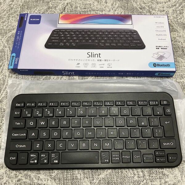 未使用 エレコム Bluetooth 薄型ミニキーボード Slint