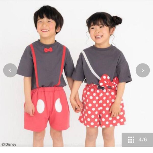 ディズニー ミッキー なりきり Tシャツ パンツ セット 100cm リトシー