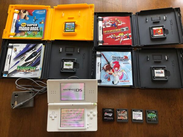 任天堂 Nintendo DS Lite ホワイト 本体 ソフト