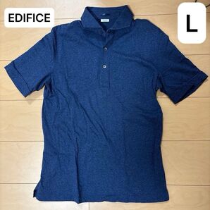 EDIFICE ポロシャツ ネイビー L エディフィス 19-071-300-1012-0 メンズ 送料無料