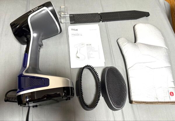 【美品・翌日発送】T-fal ハンディスチーマー・高品質耐熱ミトン付