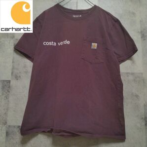 Carhartt カーハート ワンポイント刺繍ロゴ ポケット付き Tシャツ