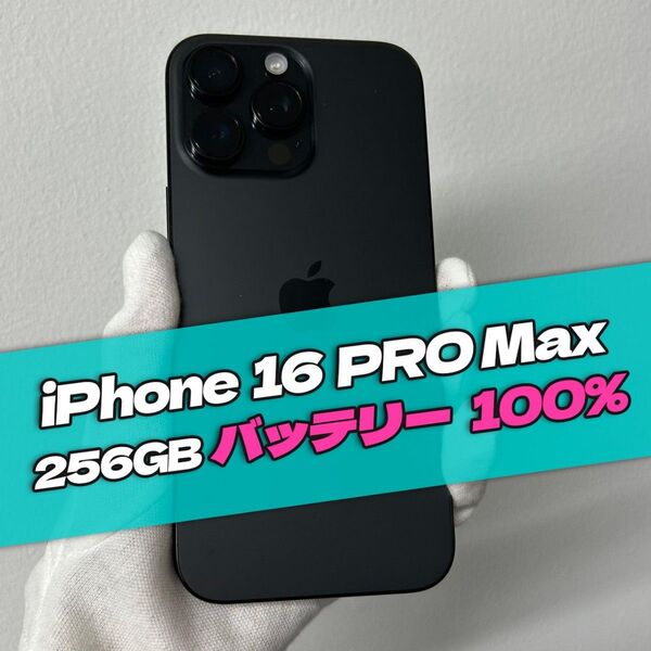 iPhone 16 Pro Max 256GB SIMフリー ブラック A級