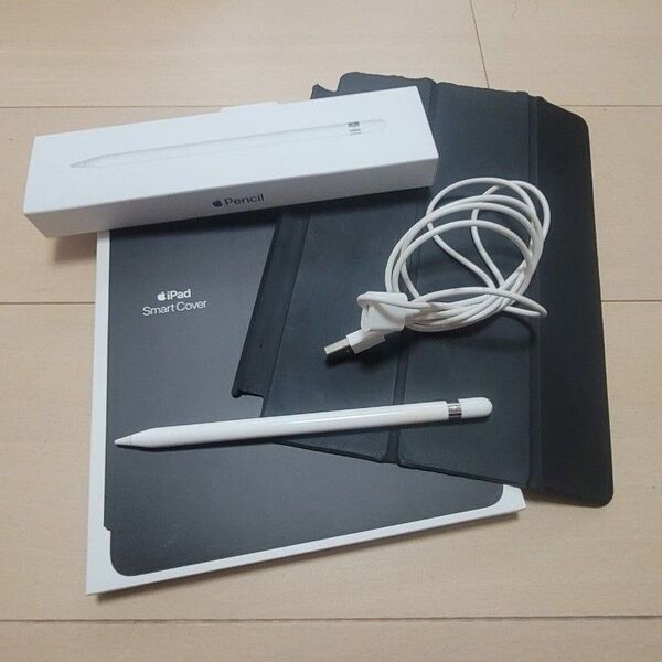 【値下げ可】Apple Pencil 第1世代 スマートカバー 充電器 箱付き MK0C2J/A アップルペンシル 背面カバー