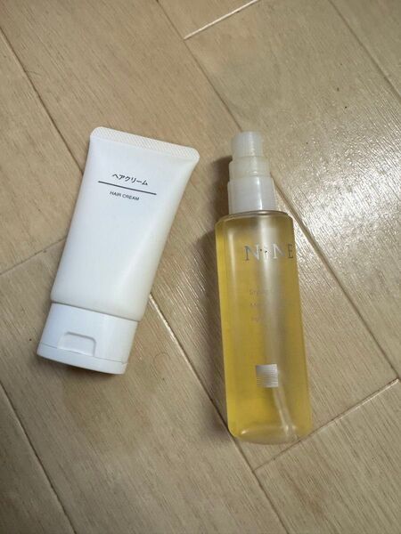 【セット売り】NINE スタイリングオイル & 無印良品 ヘアクリーム 使用済み