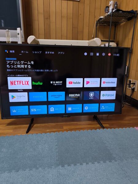 2023年製 シャープ 42V型 液晶 テレビ AQUOS 4T-C42DJ1 4K チューナー内蔵 Android TV