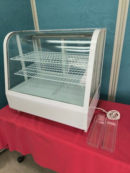 美品 4面ガラス卓上冷蔵ケーキショーケース 100v 100L RT-100L