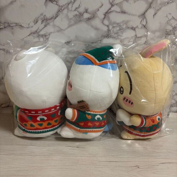 ちいかわ エニマイくじ ぬいぐるみ 新品 うさぎ ハチワレ 3点セット