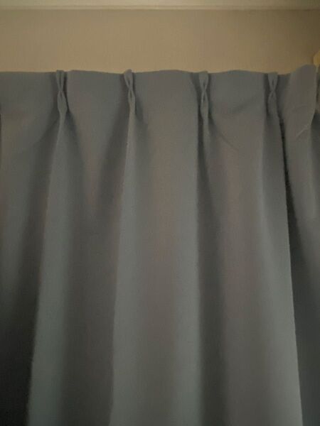 1級遮光カーテン100×200cm2枚ブルー