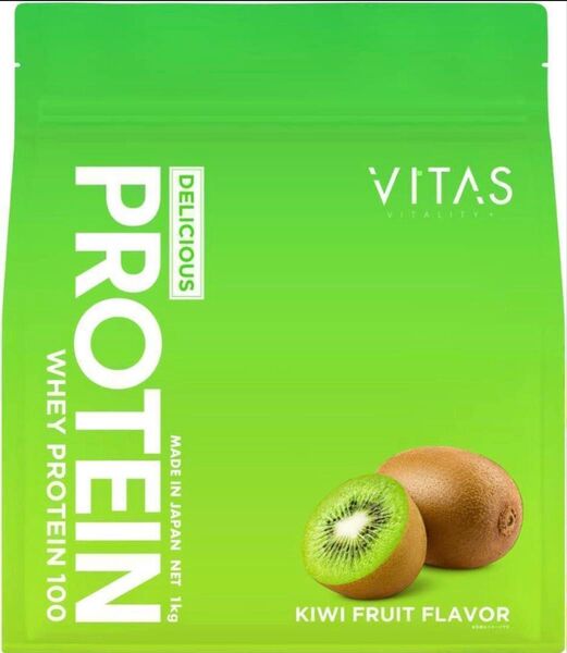 VITAS (バイタス) ホエイプロテイン100 キウイ風味 WPCプロテイン 国内製造 1kg