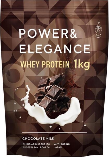 逗子食品 ホエイプロテイン POWER&ELEGANCE パワー&エレガンス 1kg ミルクチョコ味 本格チョコレート