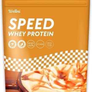 Wellni ウェルニ SPEED ホエイ プロテイン 1kg キャラメル ビタミン11種配合 国内製造