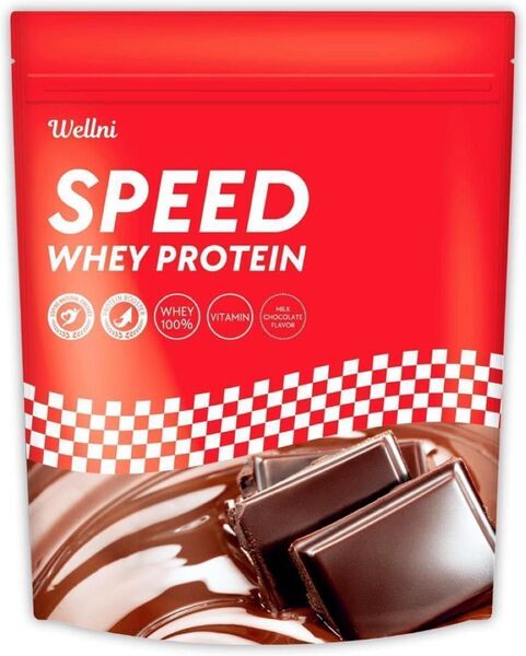 Wellni ウェルニ SPEED ホエイ プロテイン 1kg チョコレート ビタミン11種配合 アンチドーピング検査済み