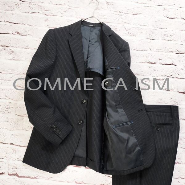【コムサイズム】COMME CA ISM セットアップ スーツ ピンストライプ