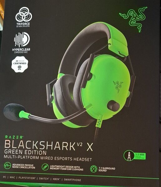ゲーミングヘッドセット Razer V2 BlackShark X