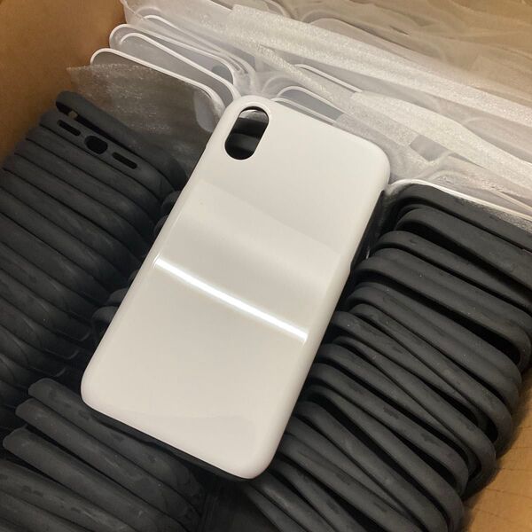 3D全面昇華熱転写用 iPhone用衝撃吸収タフケース XR 165個 韓国製造韓国塗装 光沢塗装 グロスコート バンパーケース