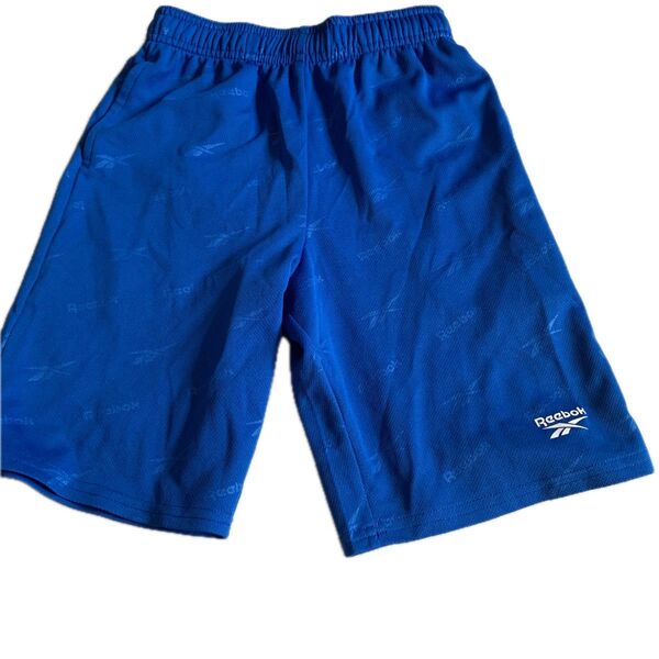 Reebok ハーフパンツ水着 ブルー ロゴ入り 130㎝