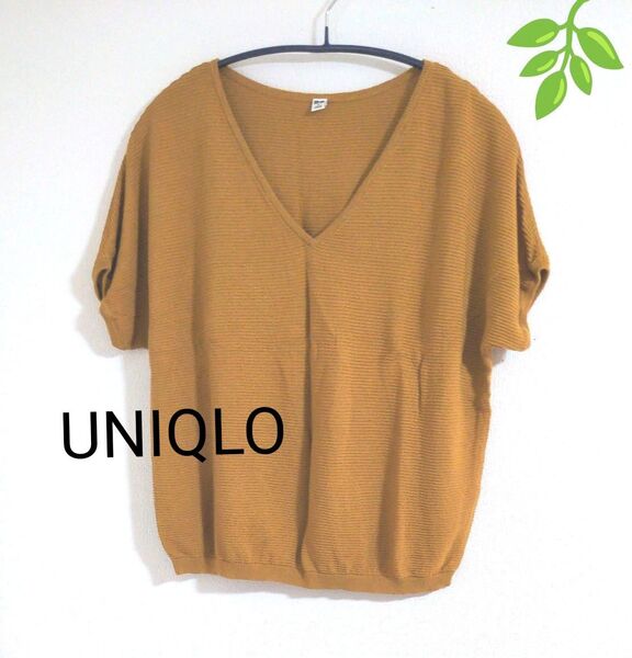 【UNIQLO ユニクロ】サマーニット Vネック Mサイズ